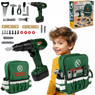 SÚPRAVA NÁRADIA V BALENÍ DIY, VŔTAČKA, SKRUTKOVAČ PRE DIEŤA, XL